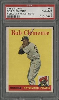 1958 Topps #52 Roberto Clemente - PSA NM-MT 8